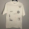 Shaka Wear Give Flowers It’s The Human Way Off white t shirt Size M Mens/Unisex
