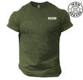 Believe T Shirt Pocket Gym Clothing Bodybuilding Weight Training Workout MMA Top