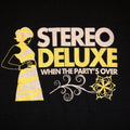 Stereo Deluxe￼ Band Men’s Size Small S ￼Black Short Sleeve Band T-Shirt  Trendy