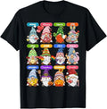 Cute Gnome Every Season Holiday Gnomes 12 Months of Gnomes T-Shirt