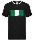 Nigeria Grunge Stil Flagge - Herren Ringer - Nigerianisch Country Reise Flaggen
