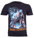Official Army Of Darkness T Shirt Smoking Chainsaw Ash Evil Dead Horror New M  L