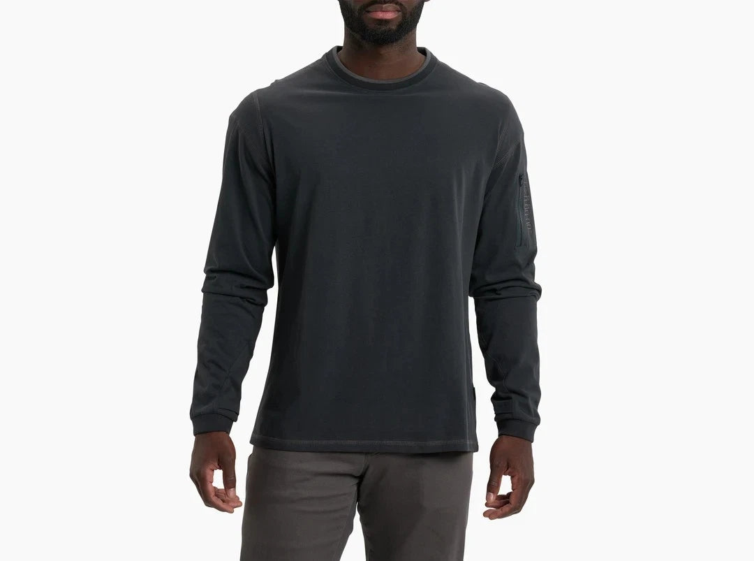 Kuhl Kommando Crew Organic Cotton Long Sleeve Shirt in Onyx - New w/ Tags