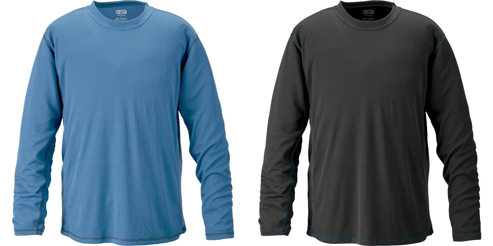 Gravel Gear Men's CoolMax Moisture Wicking Long Sleeve Tee Shirt Choose Size
