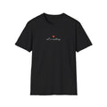 small red heart with script 'all or nothing' T-Shirt | minimalist heart tee