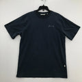 Foret Shirt Mens Large L Blue Pitch Short Sleeve Crew Neck Tee Cotton Casual Men