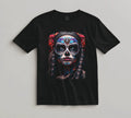 Sugar Skull T Shirt Red Roses Día de Muertos Graphic Art Tee Gift Gothic A415