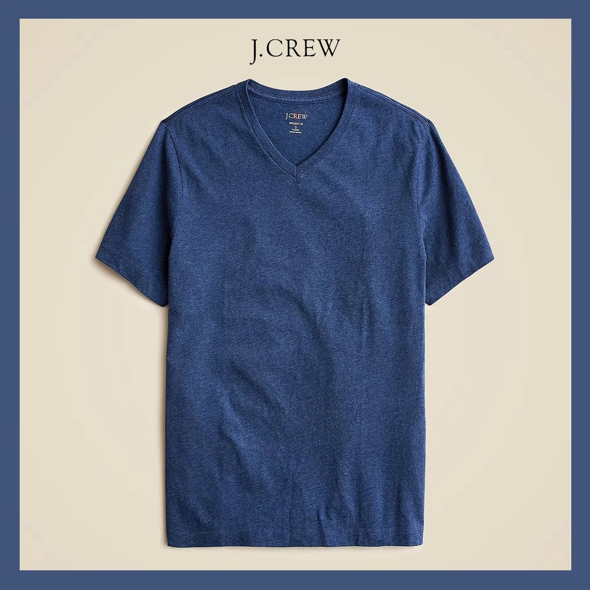 NWT - J. CREW Men's Classic Broken-in V-Neck T-Shirt, Hthr Riviera XL - $36