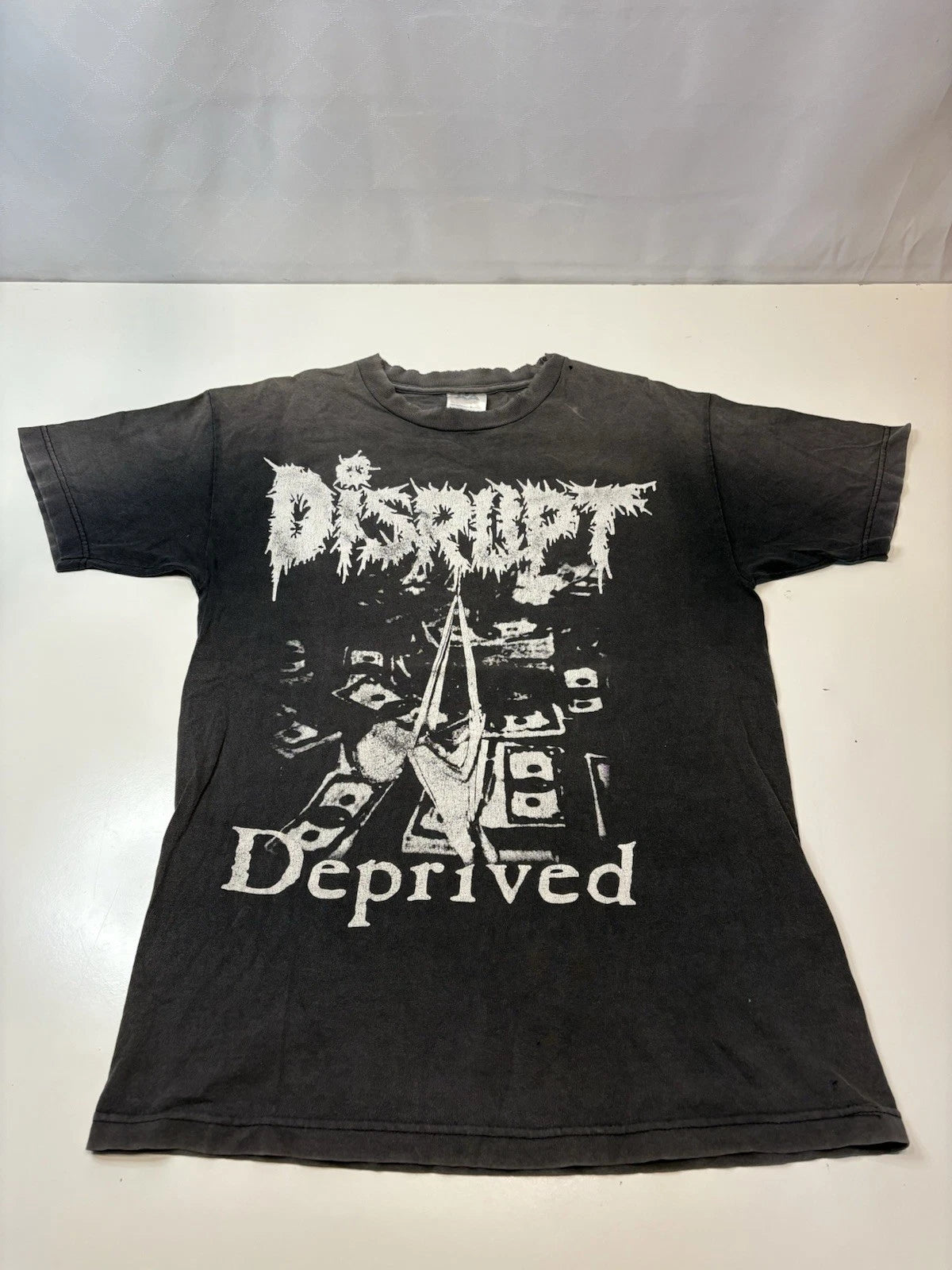 Vintage Disrupt Deprive 1994 Hardcore crust punk Band tshirt Size Medium Rare