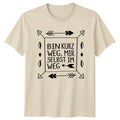 Bin Kurz Weg Mir Selbst T-Shirt Sarcastic German Sayings 2026 Birthday Gift
