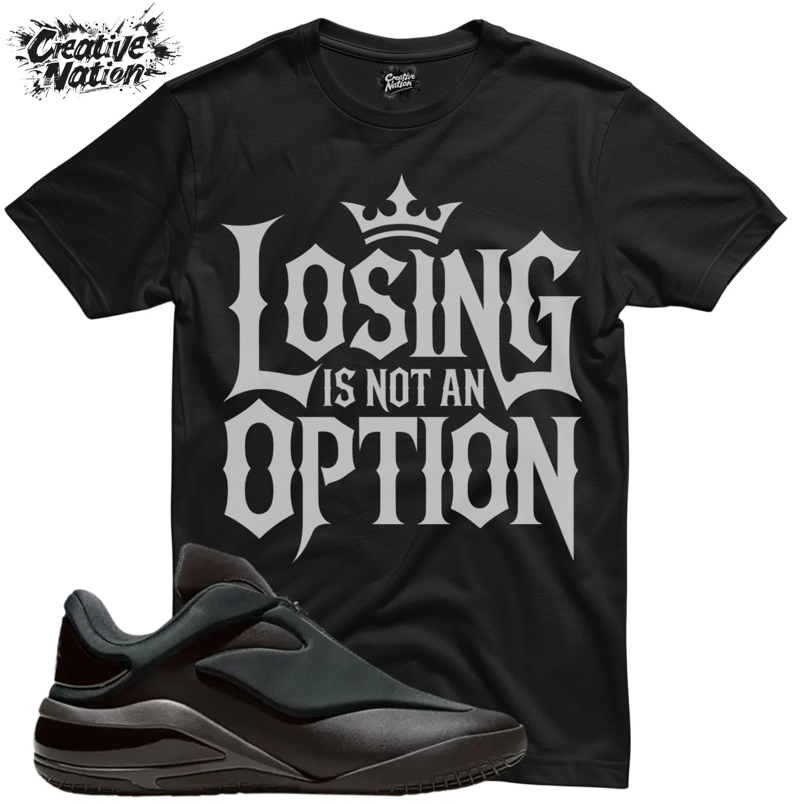 Shirt To Match 001 Black Unisex Tee Sneaker Shirt Gym Shirt
