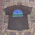 VTG 90s Grand Canyon Arizona Graphic T-Shirt Brown Moon Night Sky Mens L