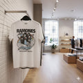 Ramones Rockaway Beach Graphic T-Shirt White Punk Rock Band Tee - T271