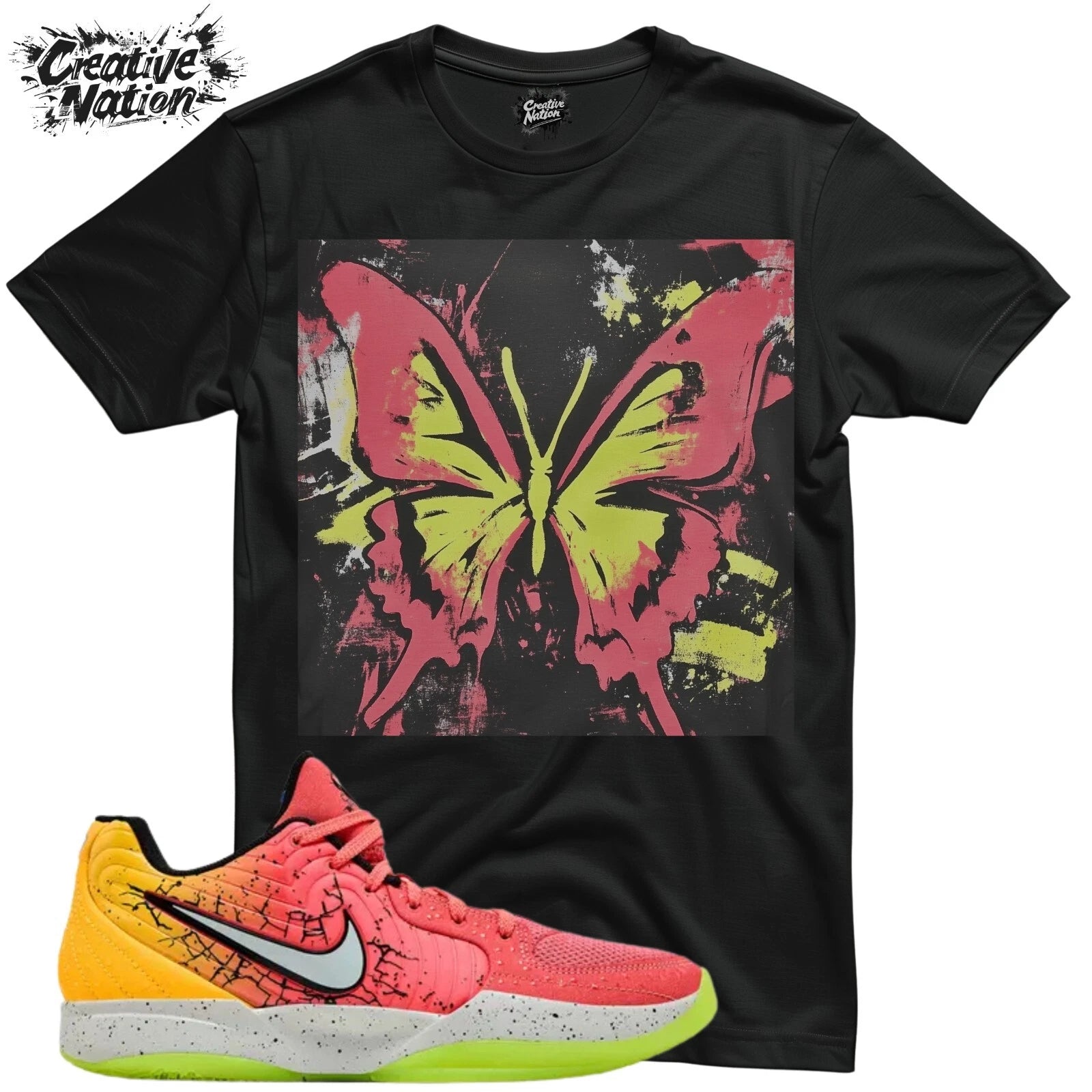 Shirt To Match 2 Mixed Berry Unisex Tee Sneaker Shirt Butterfly Shirt