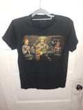 This is a Get Down Art "Slasher's Playing Poker" black graphic t-shirt Size S