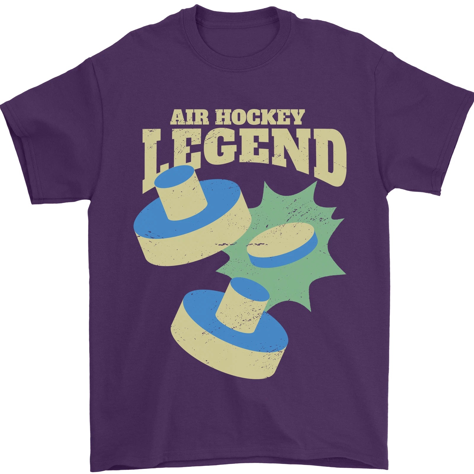 Funny Air Hockey Legend Mens T-Shirt 100% Cotton