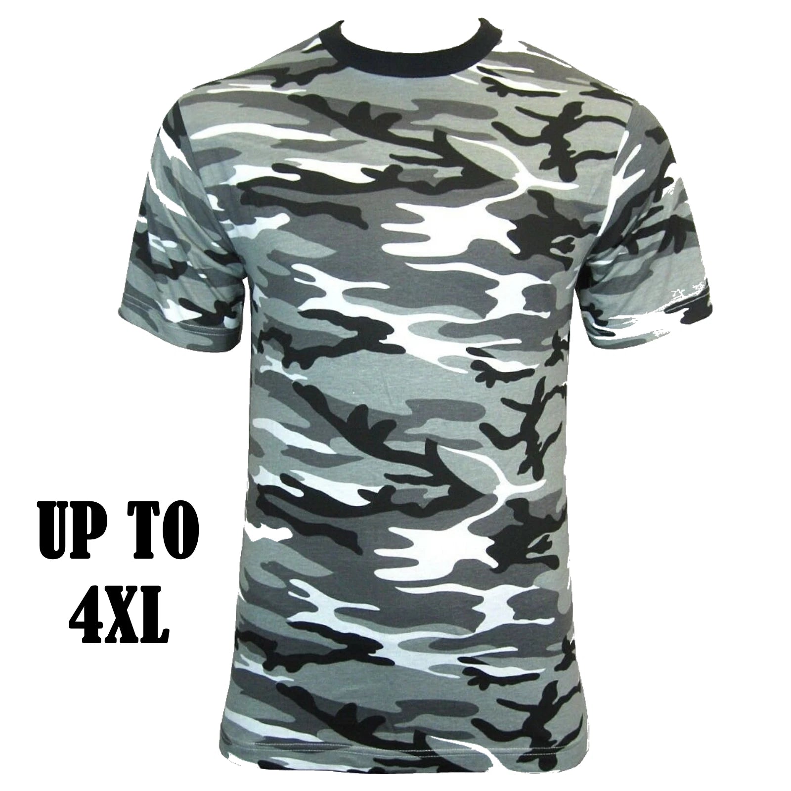 Urban Camo T-Shirt - 100% Cotton Army Military Camouflage Top - Up To 4XL - New