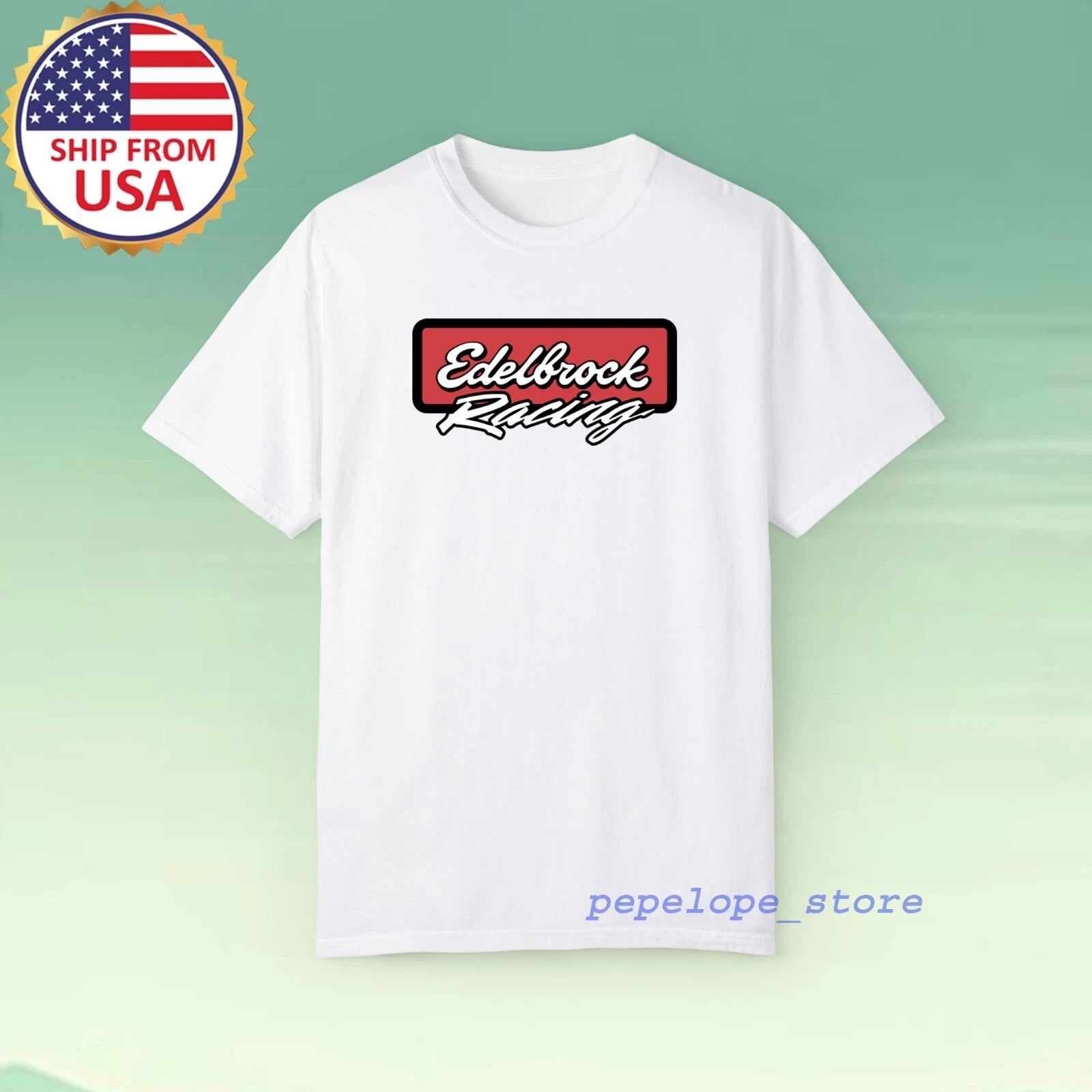 Edelbrock Performance Racing Men's White Size S-5XL