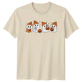 Cute Ghosts Halloween Autumn Graphic Mens T-Shirt Womens Tee Unisex Spooky Fun