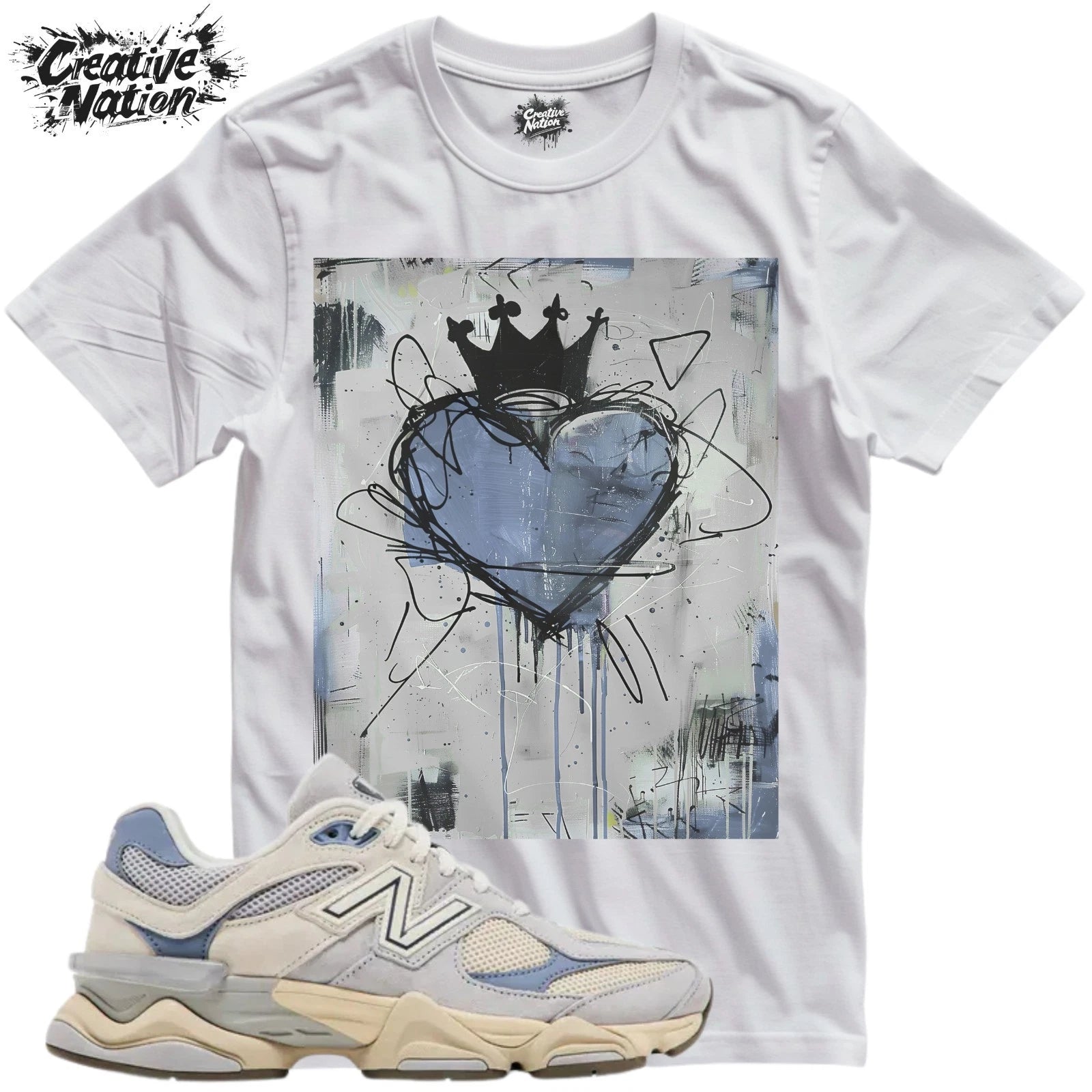 Shirt To Match New Balance 9060 Pearl Grey Linen Unisex Tee Heart Shirt