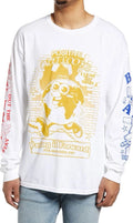 Urban Outfitters White Graphic Long Sleeve T-Shirt Size L Streetwear Skate