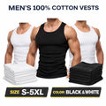 1-6 PCS MENS VESTS 100% COTTON TANK TOP SUMMER TRAINING GYM TOPS PLAIN S-5XL