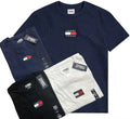 Tommy Jeans Men's Tommy Badge Tee Basic Cotton T-shirt Navy Black White RRP £45