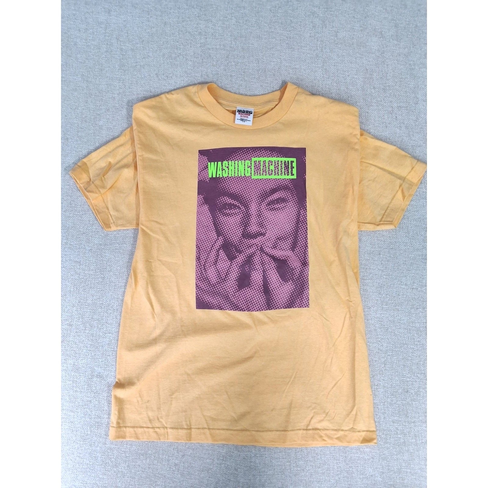 Washing Machine Peach Graphic Shirt Mens Large USA Print Streetwear NWOT