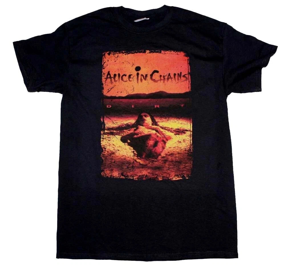 New Authentic Alice in Chains Dirt Album Jar of Flies Grunge Band T-Shirt