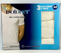 Isotoner Mens Medium T Shirts V Neck 3 Pack 100% Cotton Tagless Under Shirt NEW