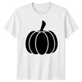 Pumpkin Silhouette Graphic T-Shirt Pumpkin Autumn Halloween Gift For Him And Her