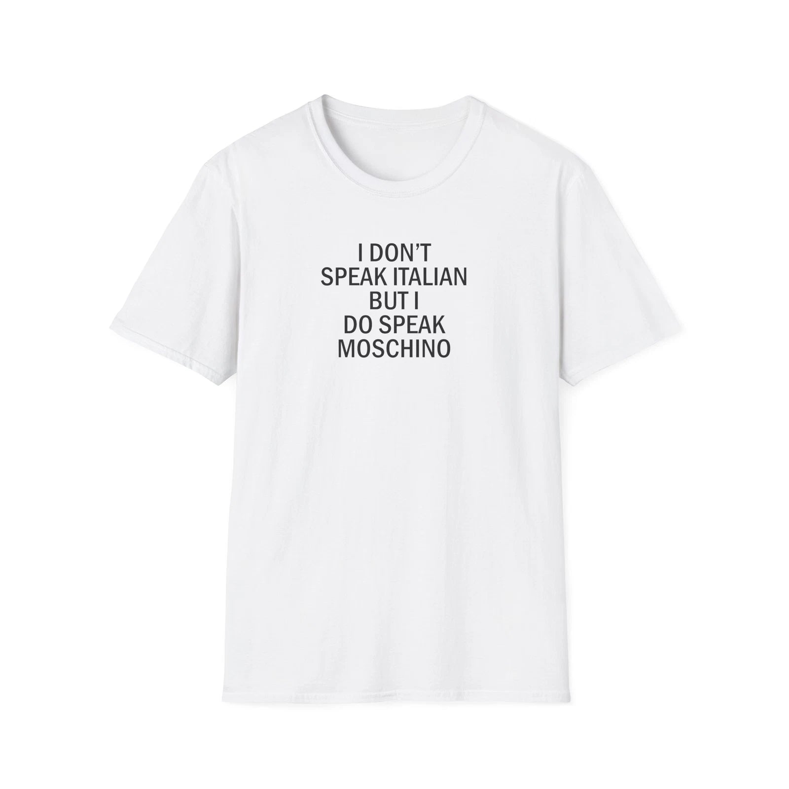 SPEAK ITALIAN T-Shirt  Funny Quotes Abstract Design Trendy Lifestyle Fashion