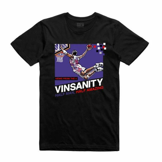 BRAND NEW Streetwear on Demand 8 BIT VINSANITY BLACK Tee Shirt SMALL-3XLARGE