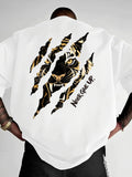 Tiger Print 100% Cotton Men Woment Oversized T-shirt Summer Fashion Streetwear