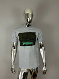 DOPE Logo Men Graphic Gray T Shirt Size M