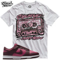 Shirt To Match Dunk Low Sweet Beet Unisex Tee Sneaker Shirt Cassette Tape Shirt