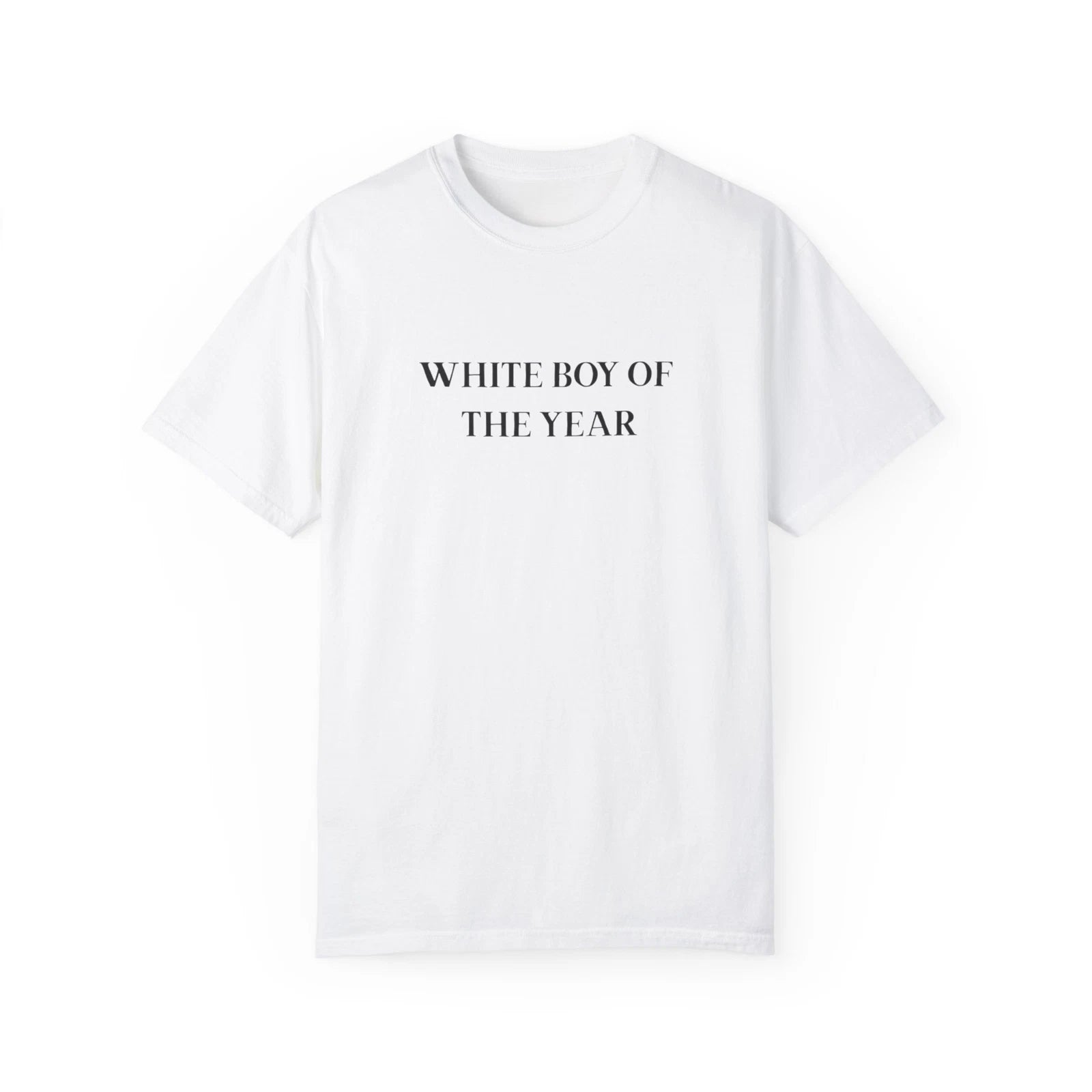 Trendy Unisex T-shirt - White Boy of the Year, Casual Style, Gift for Him,