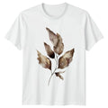 Aesthetic Watercolor Autumn Leaves Botanical T-Shirt Watercolor Art Nature