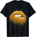 Cool Sexy Woman Fashion Graphic Lips Illustration Art T-Shirt