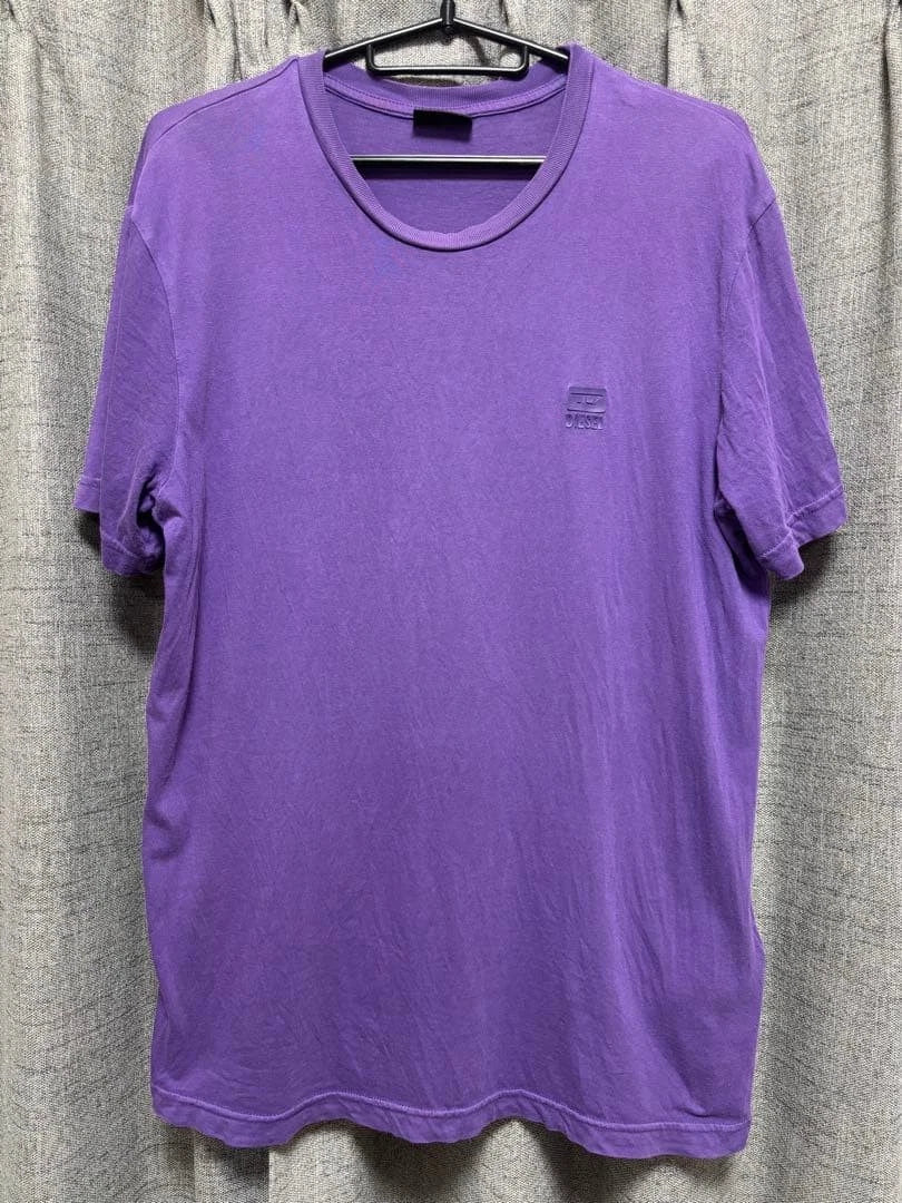 Diesel Purple T-Shirt Stylish Used Size M Japan
