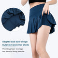 Girls Pleated Skirt Fashionable Inter Shorts Elastic Workoutorts Skirt Wi BEA