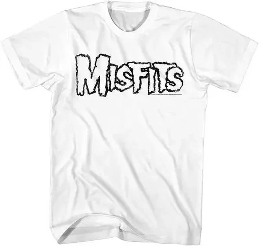 New Fashion Misfits Punk Style Tshirt Retro Street Skull Pattern Men'S T-Shirt