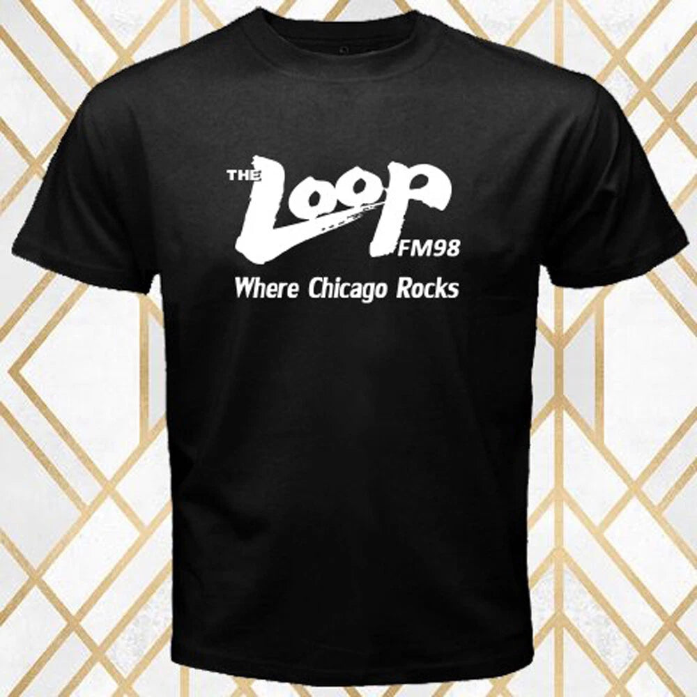 The Loop FM 98 Radio Men's Black Size S - 5XL