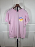 Popular Poison LA Sunset Graphic T Shirt Pink Teddy Bear Streetwear Tee Mens L