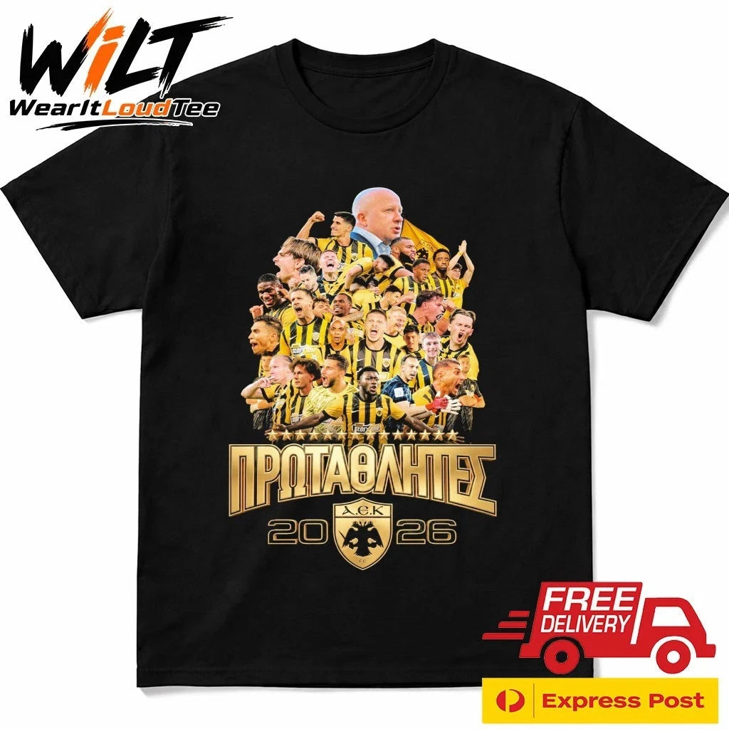 AEK Athens Team 2026 Champions Shirt