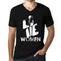 Men's Graphic T-Shirt V Neck Love Women Eco-Friendly Limited Edition