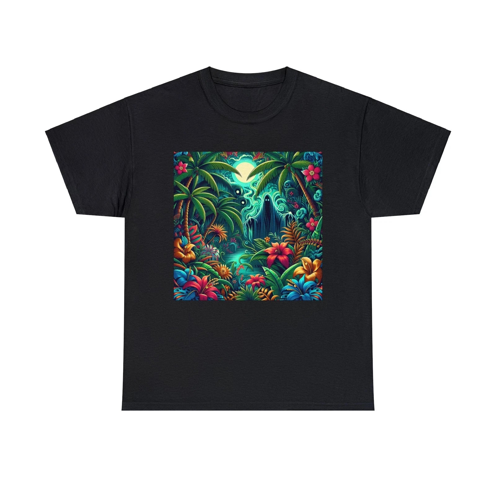 Unisex Adult T Shirt Sinister Paradise Tropics Bizarre Summer Art Streetwear Tee