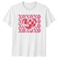 Xoxo Groovy Disco Heart Womens T-Shirt Disco Party Aesthetic