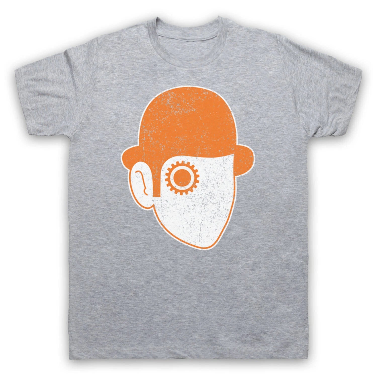 A CLOCKWORK ORANGE UNOFFICIAL DROOG FACE ICONIC FILM MENS & WOMENS T-SHIRT