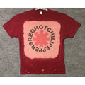 Red Hot Chili Peppers T-Shirt Mens Large Bleach Wash GraphIc